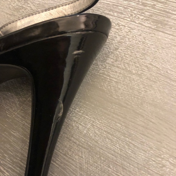 Nine West Black patent Platform Heels , size 8,5 - Picture 7 of 8